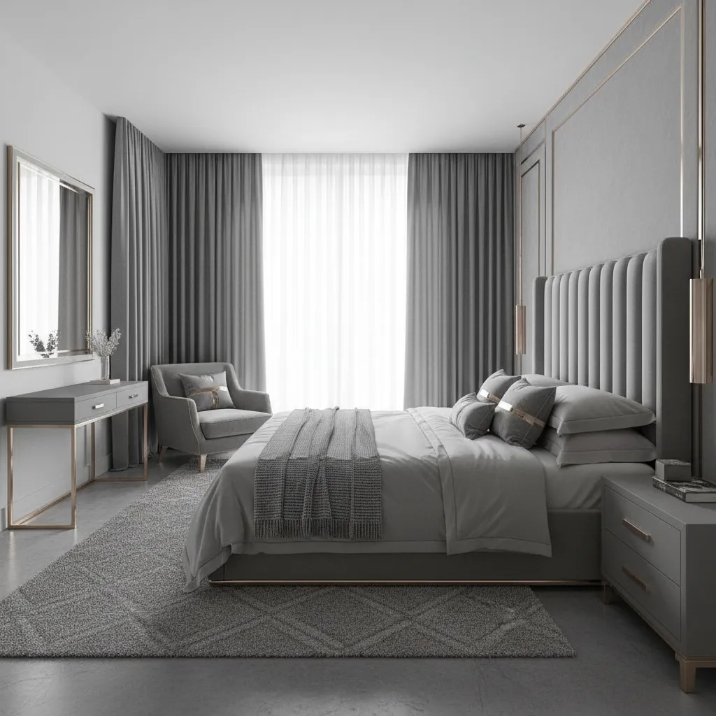 6 Designer Tricks for Grey & Champagne Bedrooms