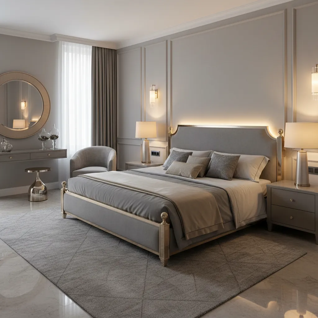 5 Lighting Tricks for Grey & Champagne Bedrooms