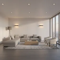 Lighting Strategies for Grey Floor and White Wall Living Rooms