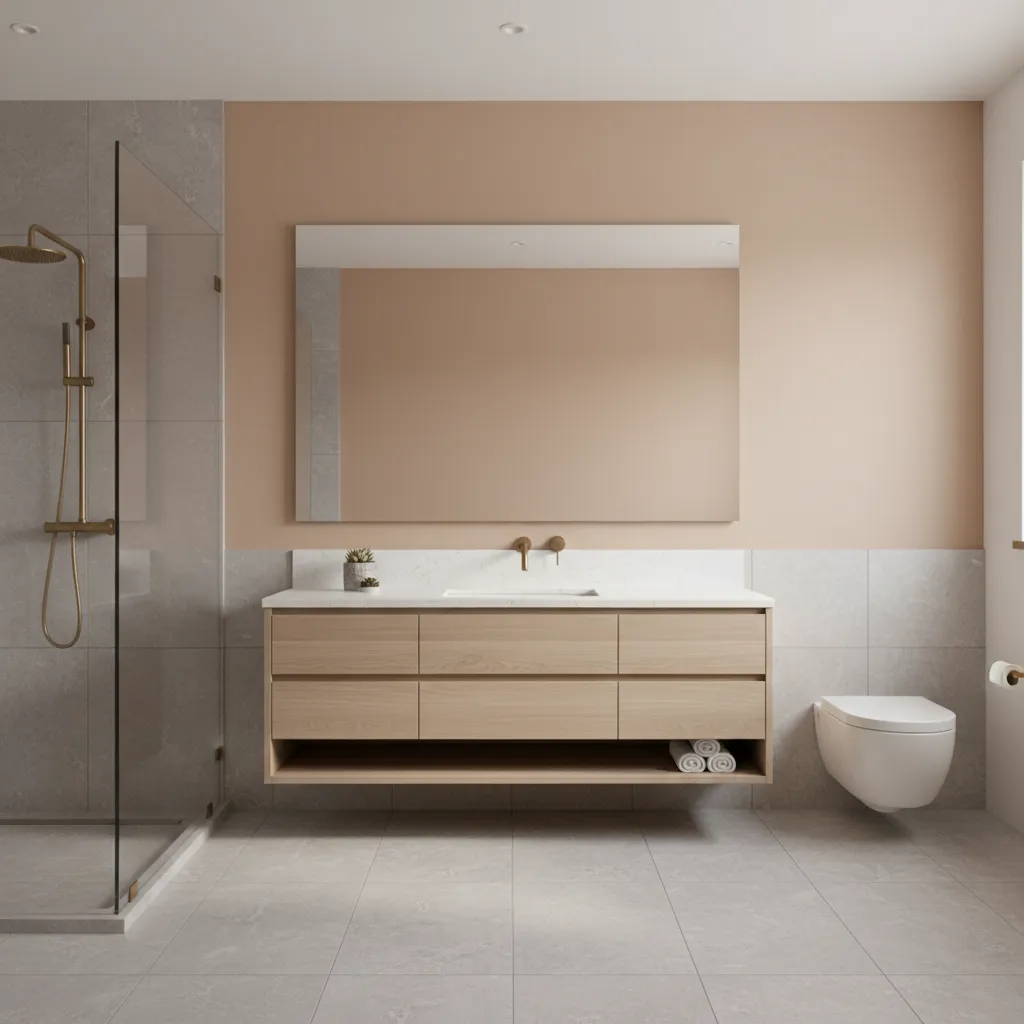 Best Materials and Finishes for Grey and Peach Bathrooms