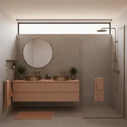 Grey and Peach Bathroom Design Trends in Modern Homes