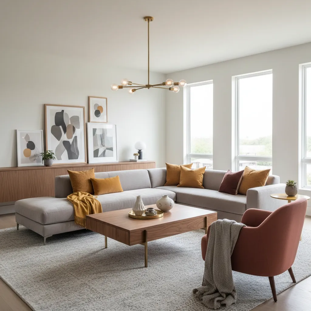 Choosing Furniture for a Grey Red Yellow Living Room: Practical furniture and decor ideas to style a balanced grey red and yellow living room without overwhelming the space