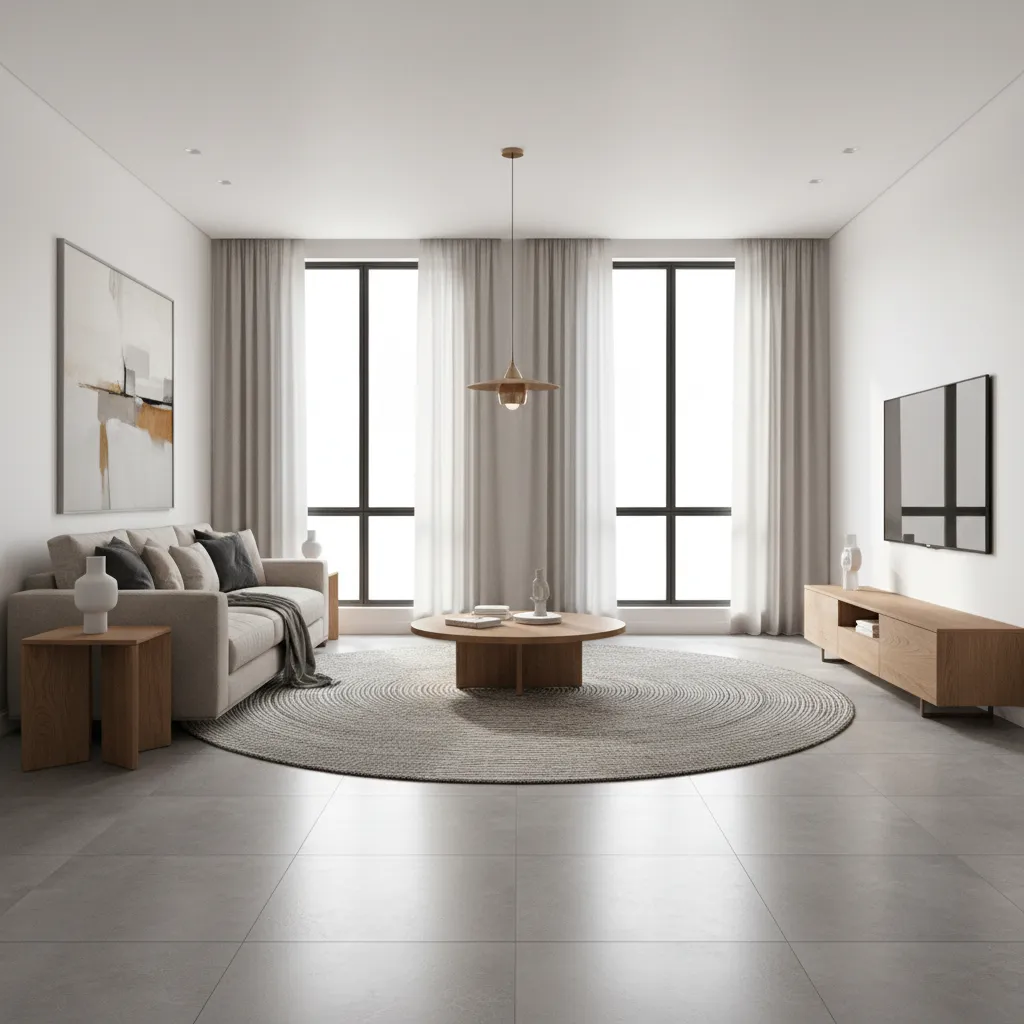 Interior Design Trends Grey Tiles in Contemporary Living Rooms