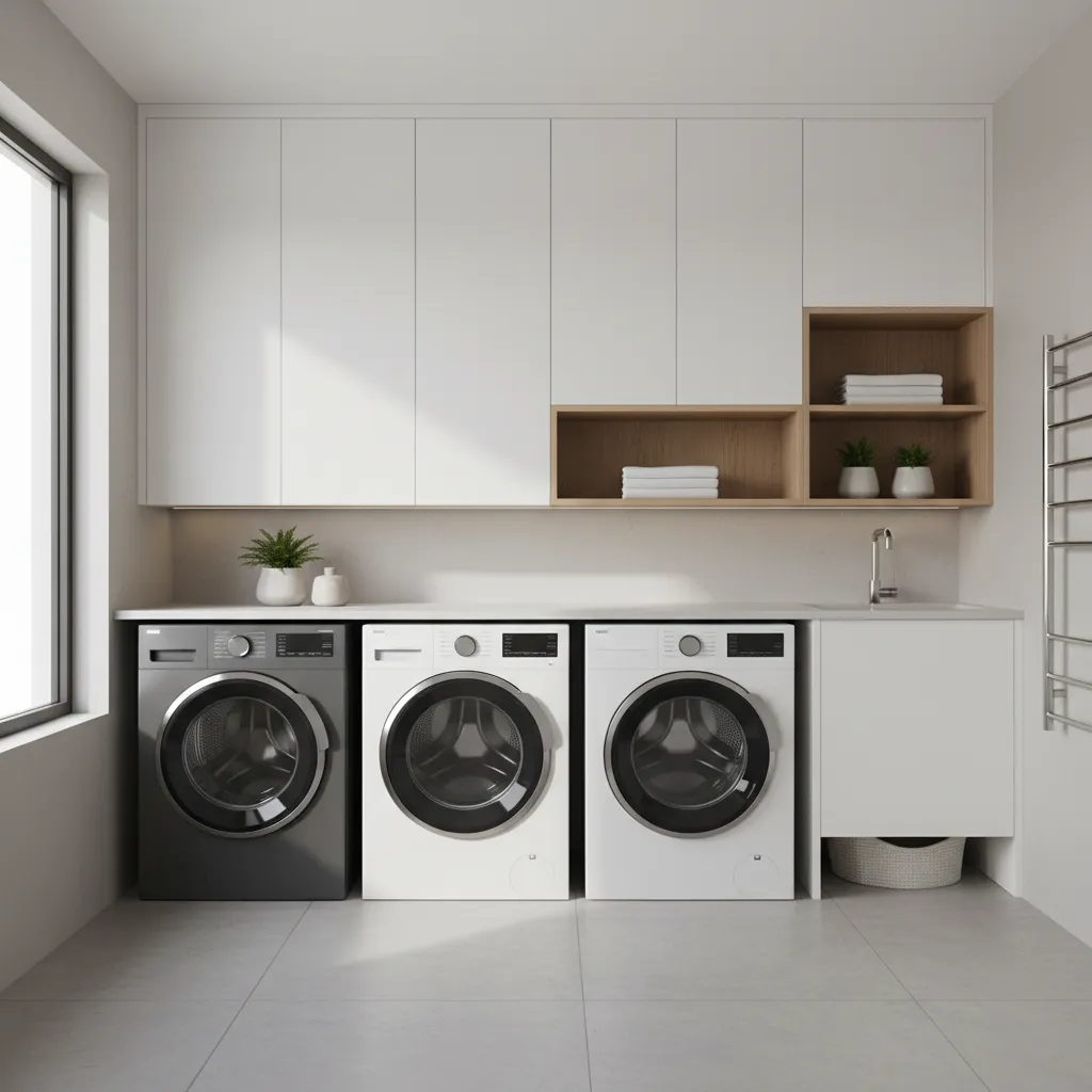 Grey vs White vs Black Washers and Dryers for Modern Laundry Rooms