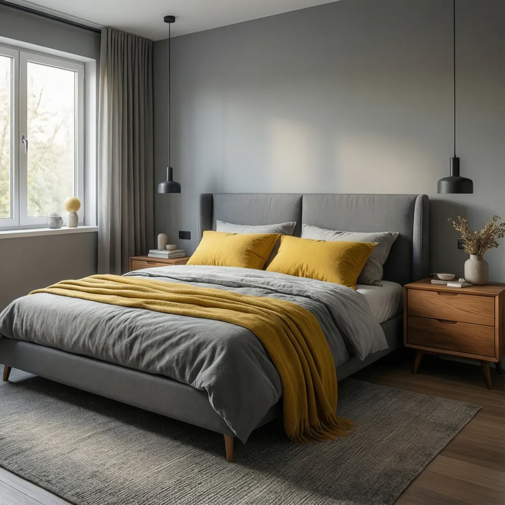 How to Choose Furniture and Bedding for a Grey and Yellow Bedroom