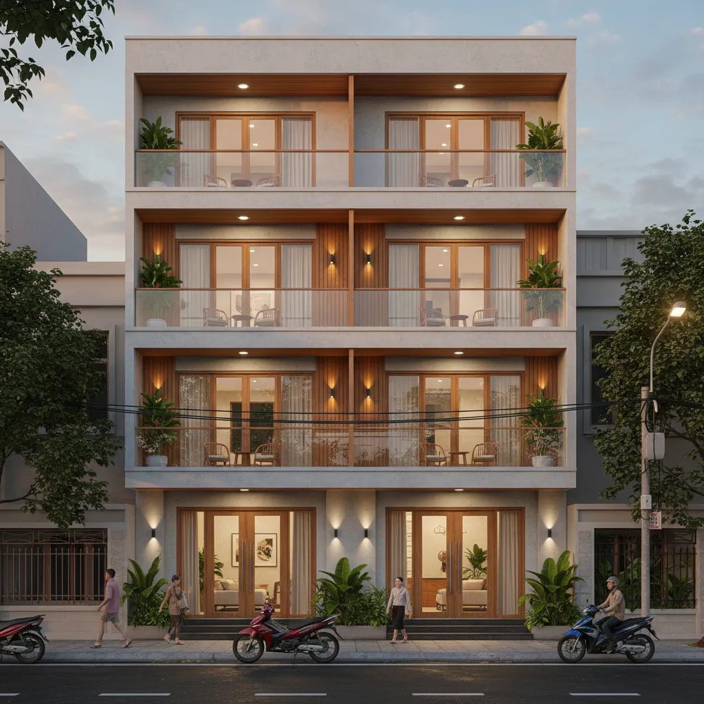 Mẫu thiết kế nhà nghỉ đẹp, tối ưu công năng và chi phí