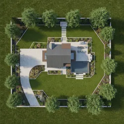 How to Plan a House and Yard Layout on a Half Acre Lot