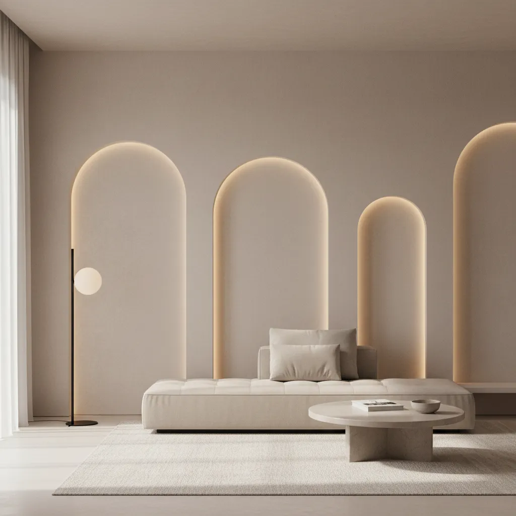Half-Arch Wall Decor in Interior Design: Residential vs Commercial Applications