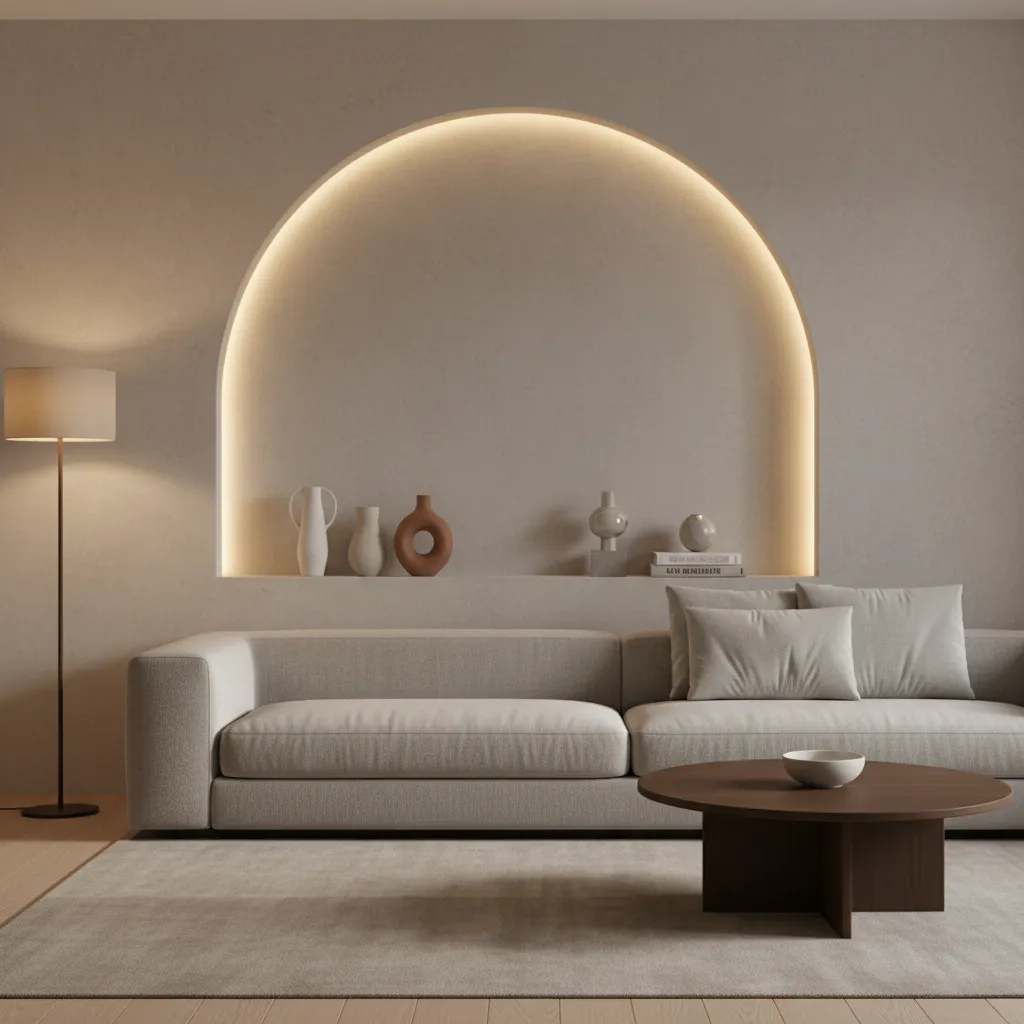 Best Lighting Ideas for Half-Arch Wall Niches