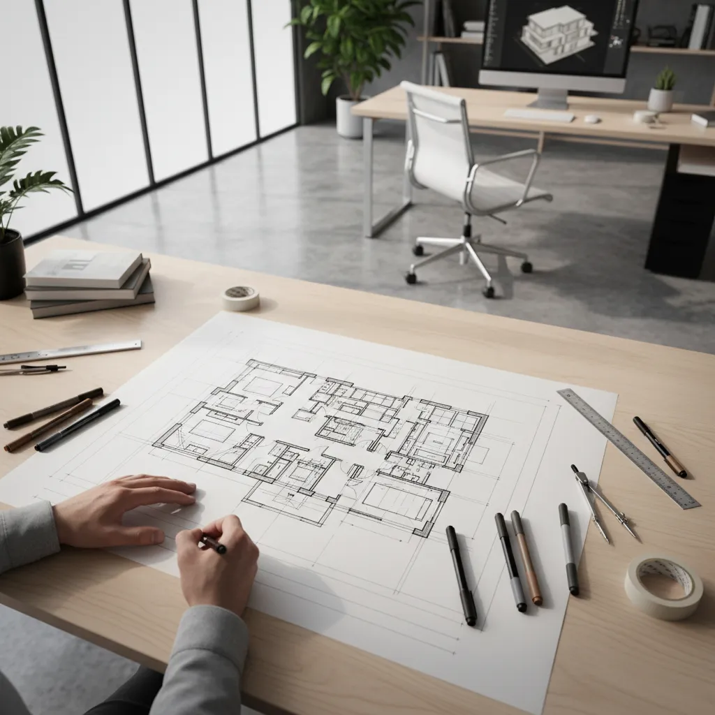 Where Hand Rendered Floor Plans Are Still Used in the Architecture Industry