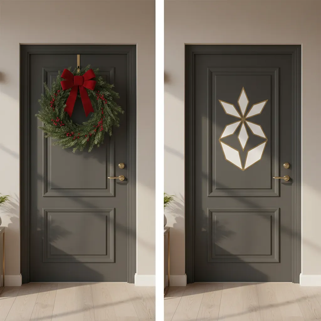 Hanging vs Adhesive Door Decorations for Small Spaces