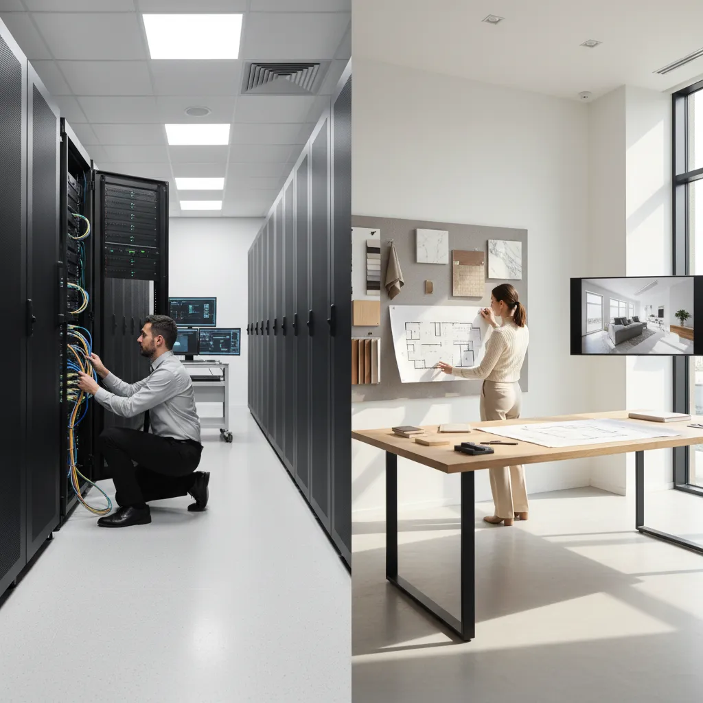How to Decide Between Hardware Networking and Interior Designing as a Career