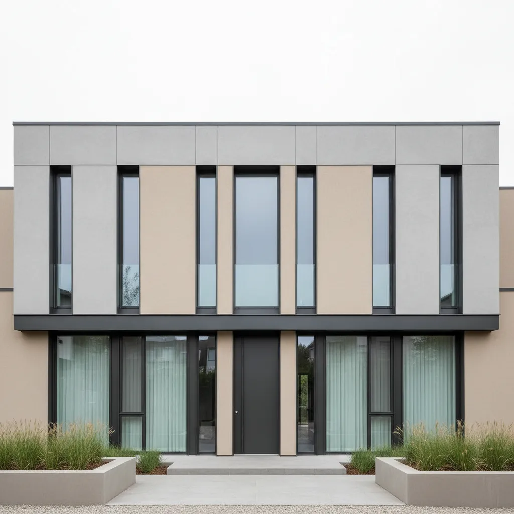 rumah minimalis dengan desain fasad harmonis