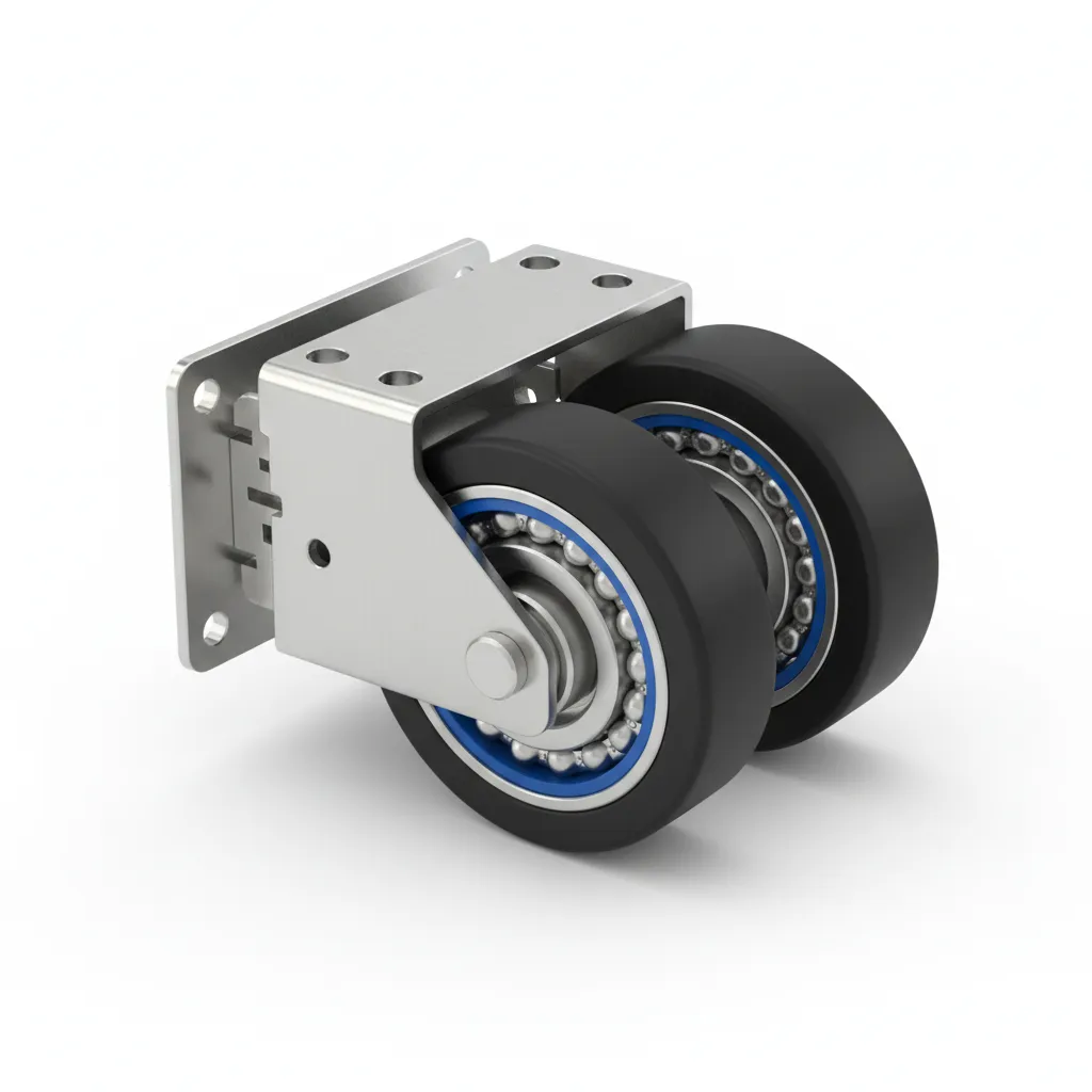 Heavy duty ball bearing rollers for sliding kitchen cabinet doors