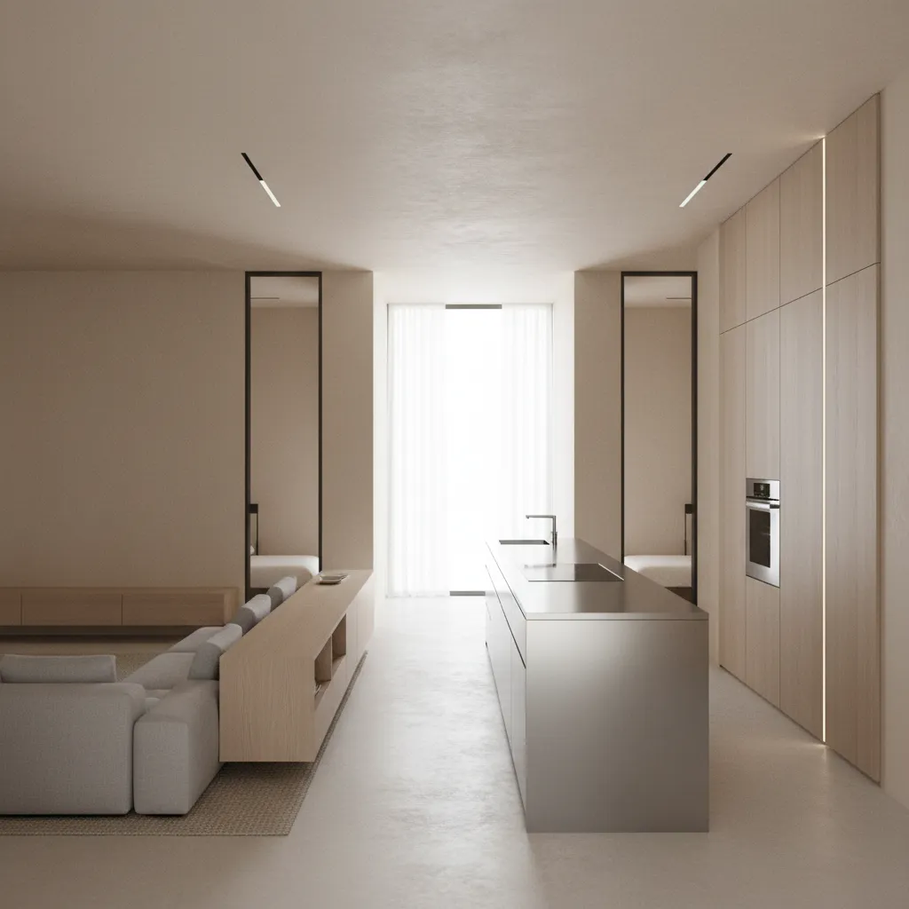 2BHK Plan, Galley Core