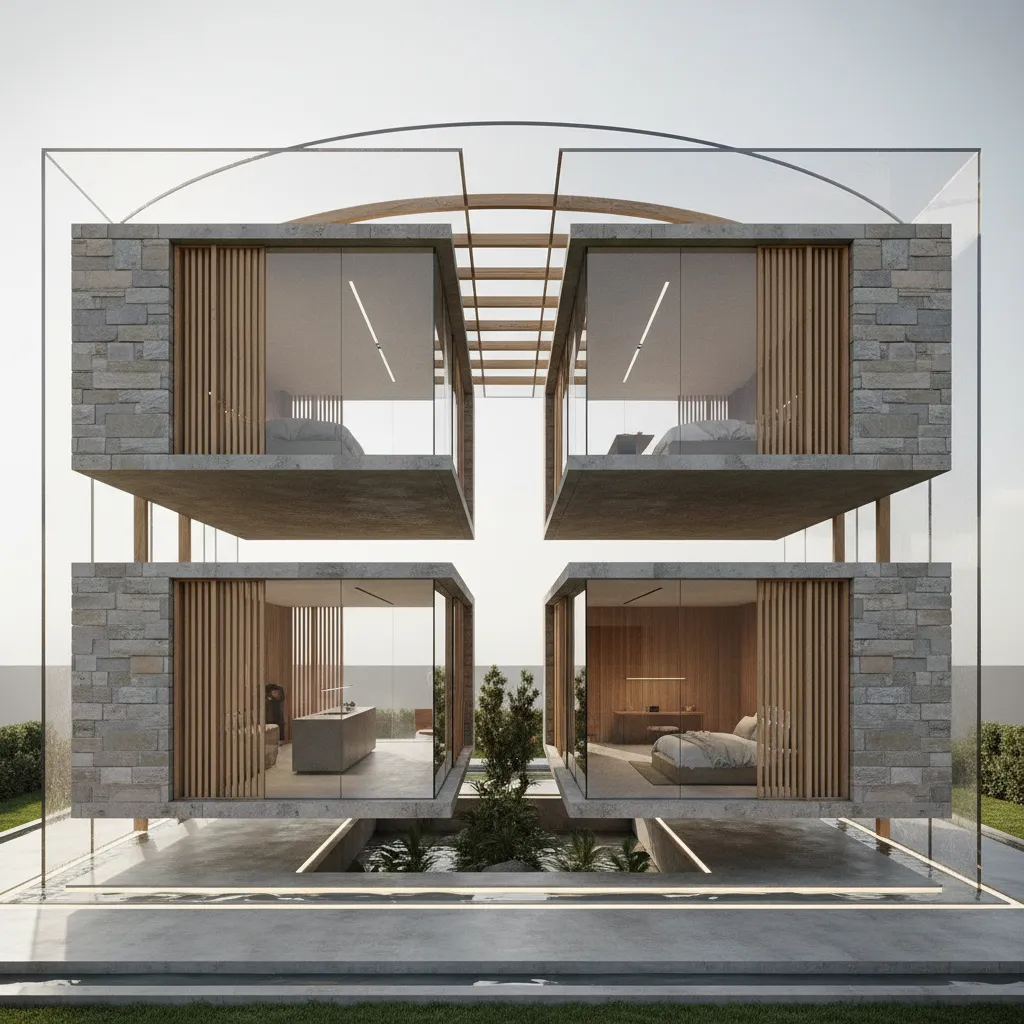 4 BHK Villa as an Interface for Future Living: A spatial operating system that compiles family life, privacy, and shared bandwidth