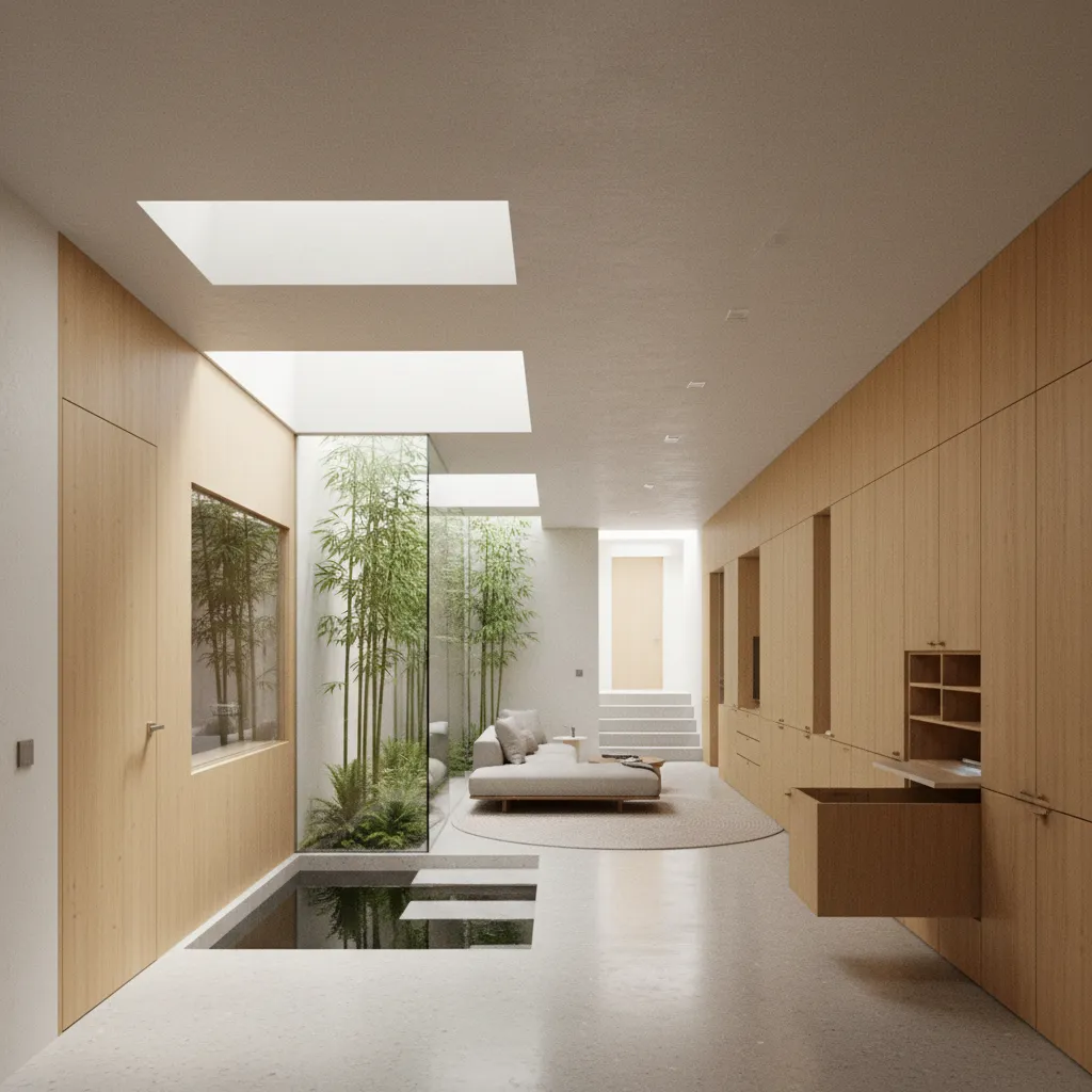 Small 2 BHK Ground Floor Plan—Future-Ready Interface: Compact living compiled for tomorrow’s routines on a single level