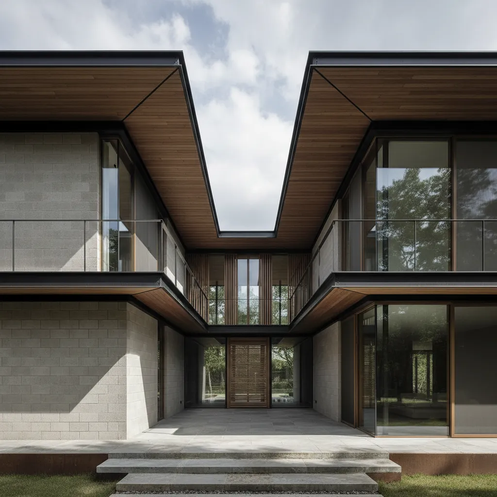 Two-Story Home Exterior Plans, Seen From Tomorrow: How a 2-floor envelope becomes the interface for future living