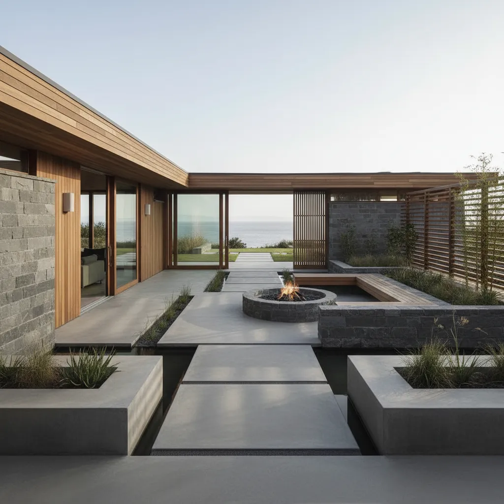 House Plan with Fire Pit Space: Designing a home where the hearth returns outdoors as a future social interface