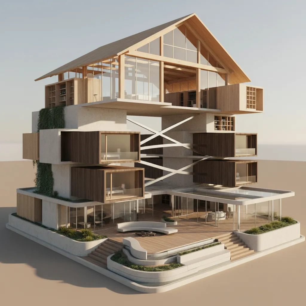 Three-Story Layout for Joint Families