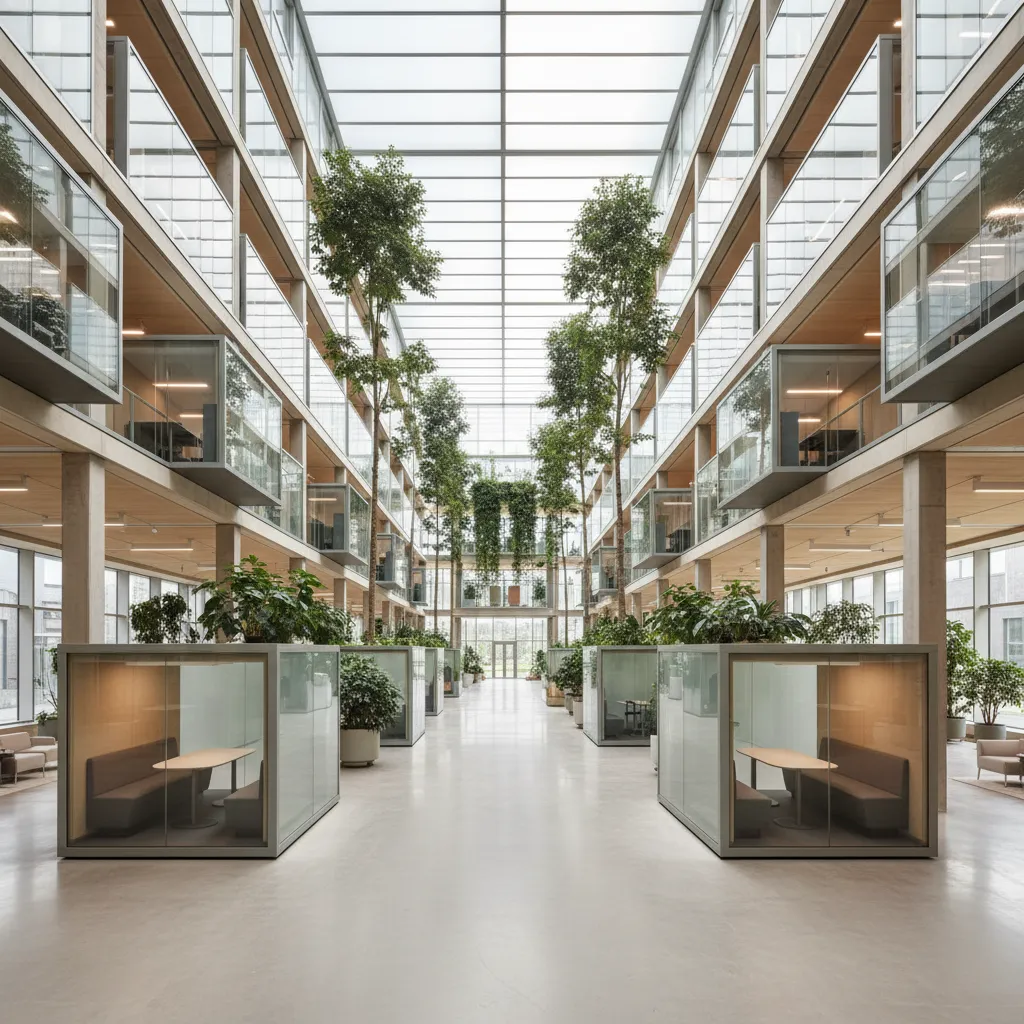 Modern Administration Building Floor Plan