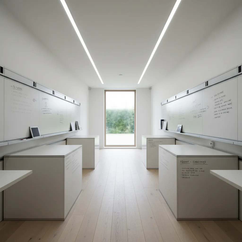 35×13 Office: A Narrow Bandwidth That Performs: Programming a slim workspace where flow, focus, and storage act like future-ready code