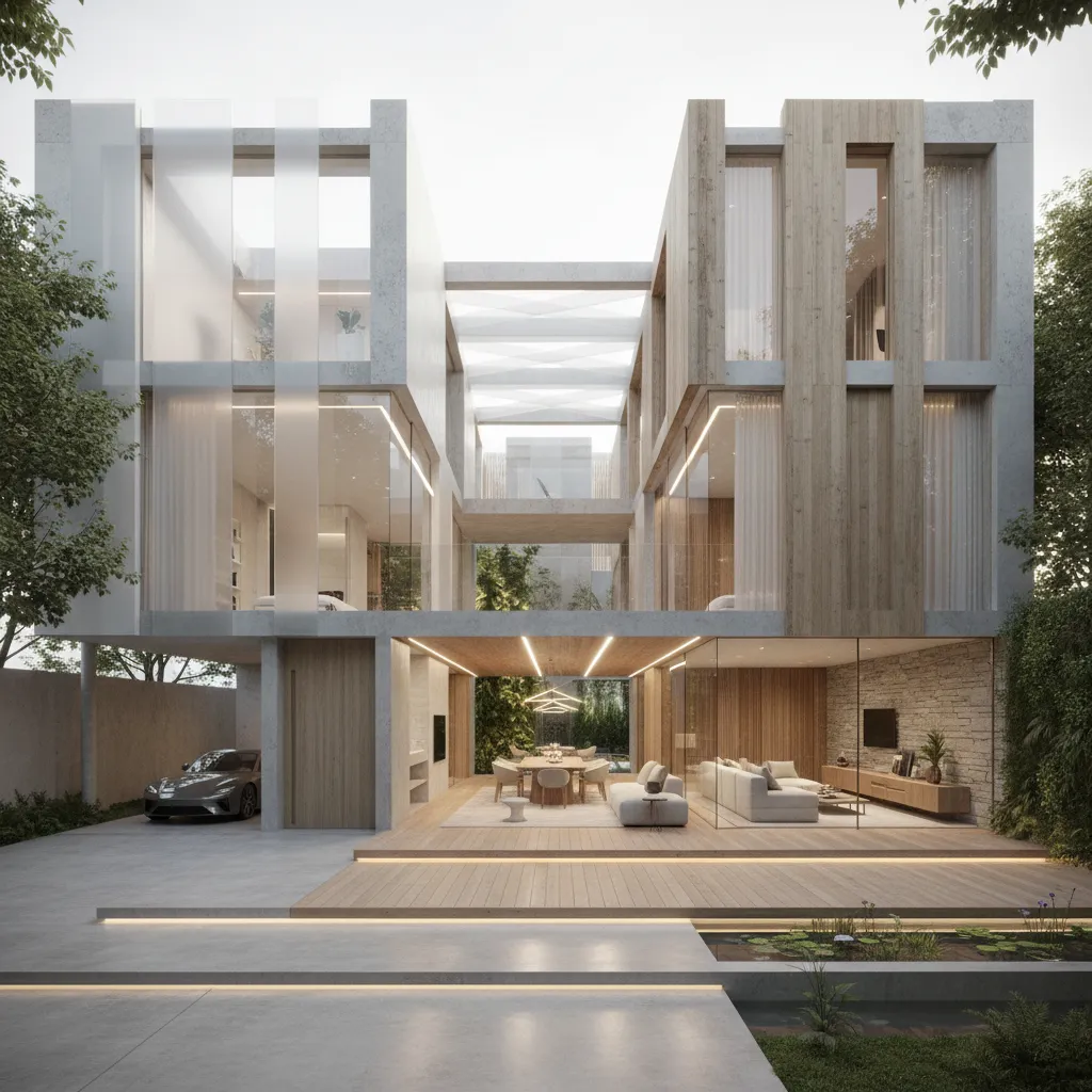 Two-Storey Home + Terrace: A Forward Interface: A future-ready floor plan that compiles daily rituals into a clean, intentional sequence