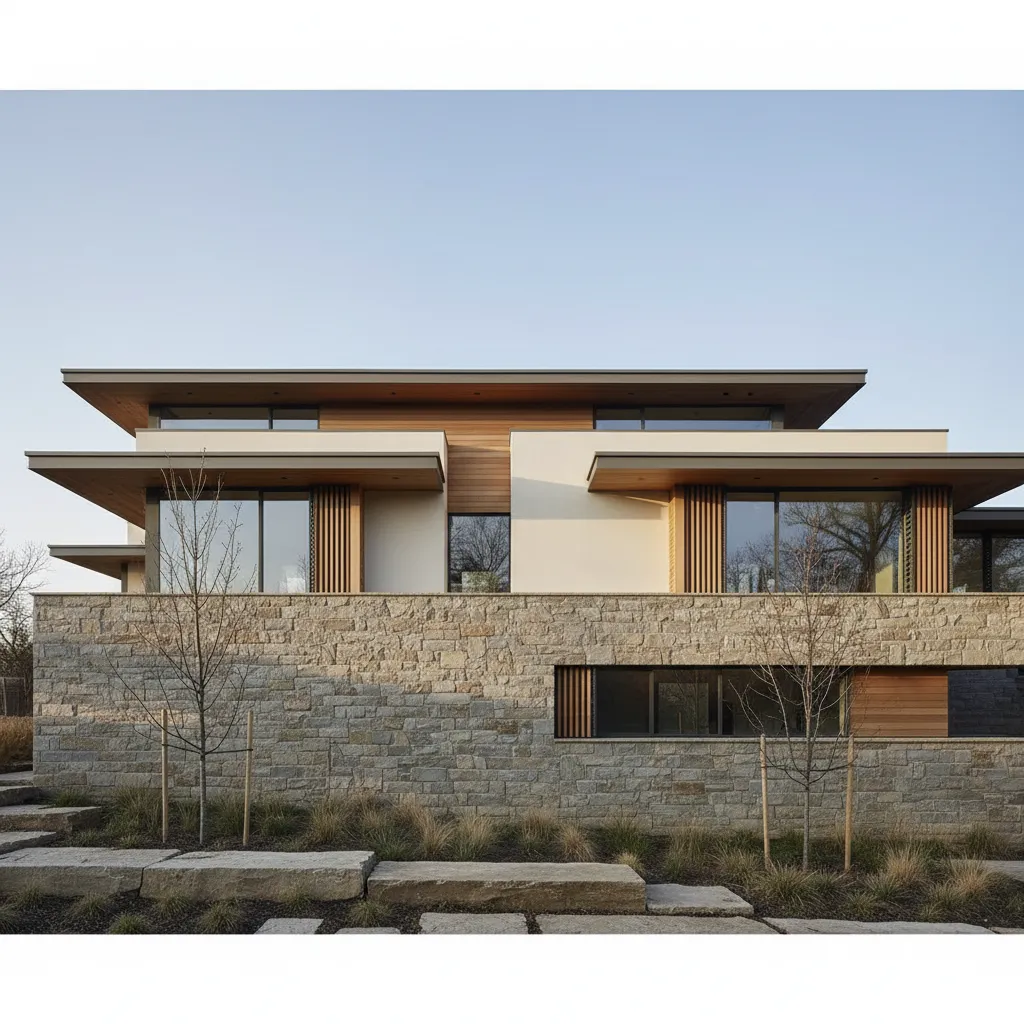 Fachadas de casas modernas de un piso