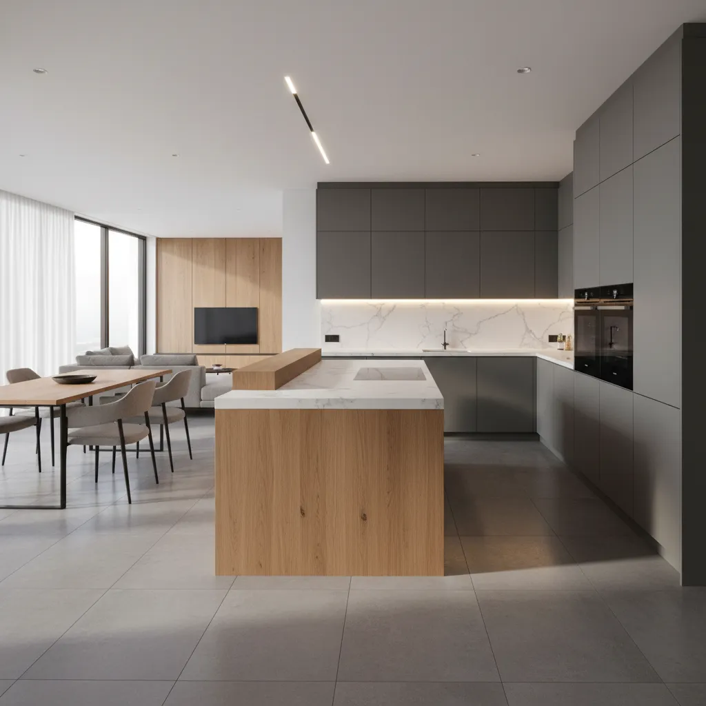 Diseños de cocinas integrales bien pensados