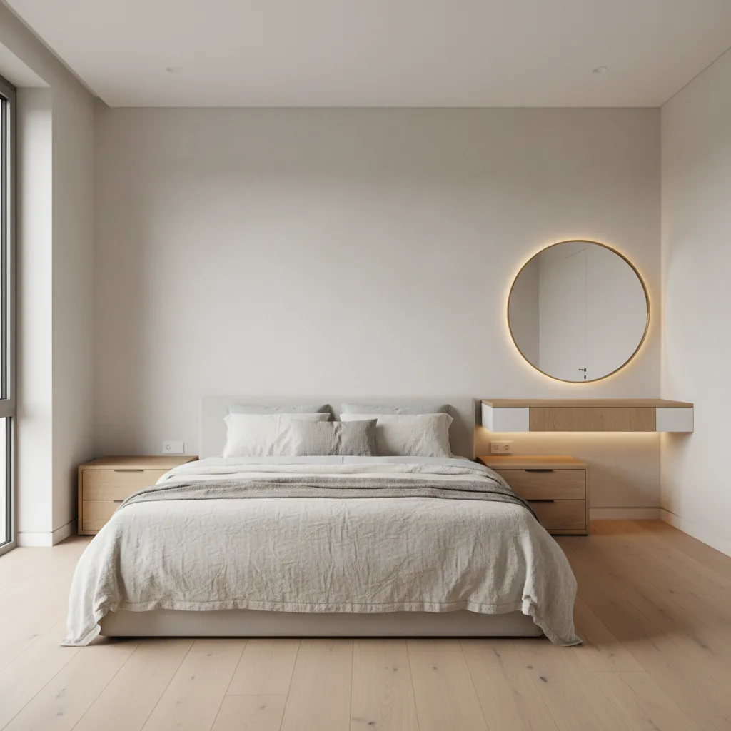 Tocador en dormitorio: diseño útil y con estilo