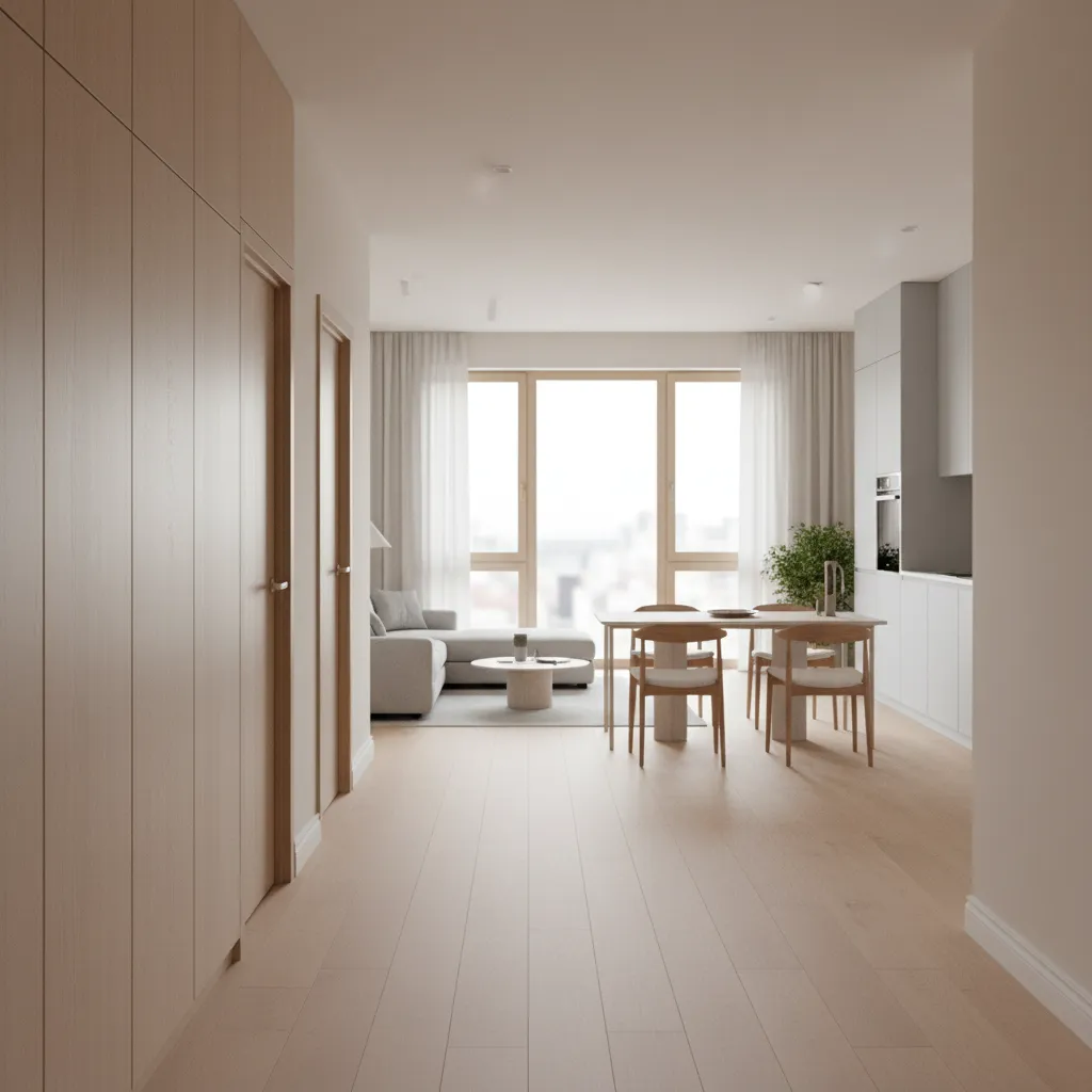 Planos de casas pequeñas: 3 habitaciones con medidas