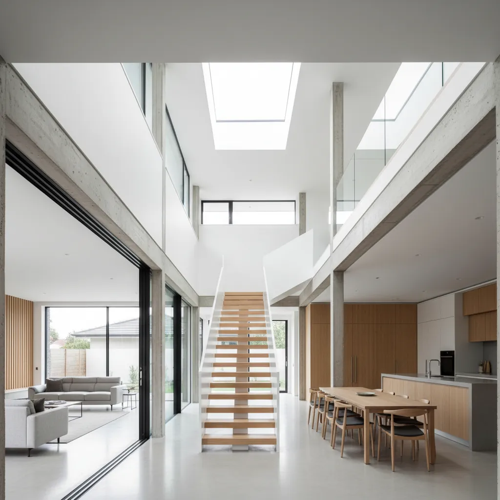 Planos de casas modernas de 2 pisos gratis con medidas