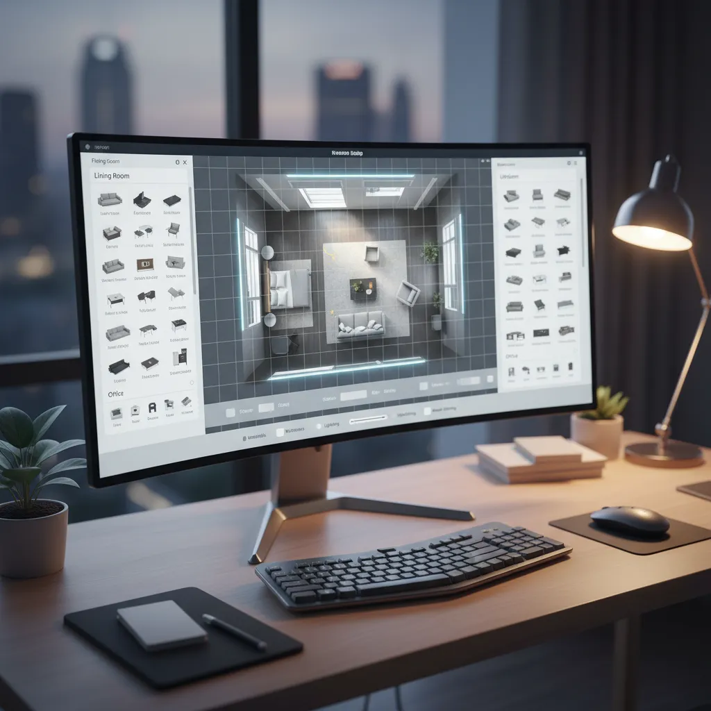 Interfaz de una herramienta online para diseño de interiores