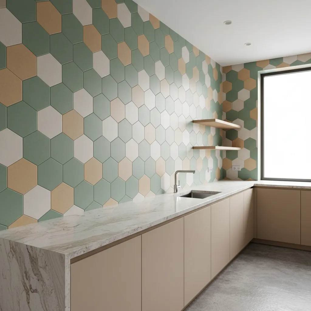 Hexagon Tile Trends in Modern Kitchen Design