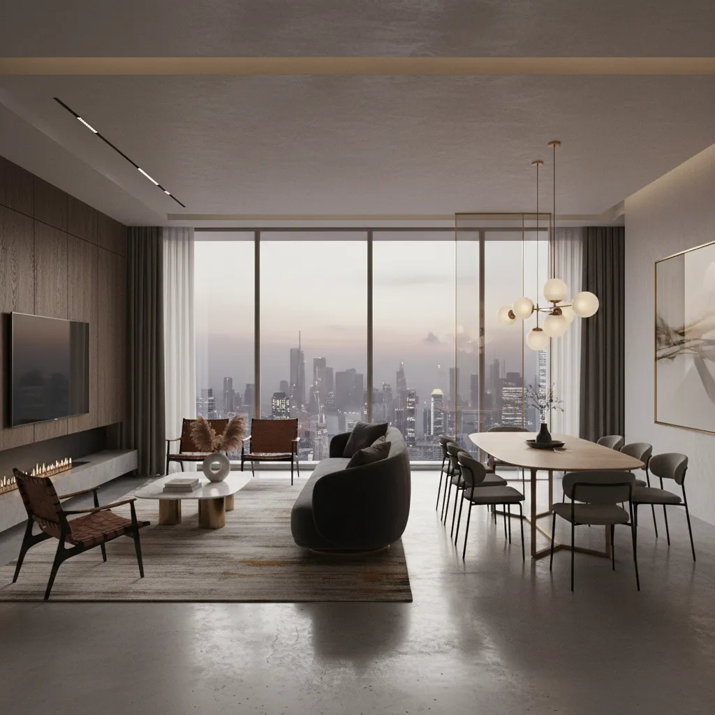 Highly detailed photorealistic 3D model with textures and lighting