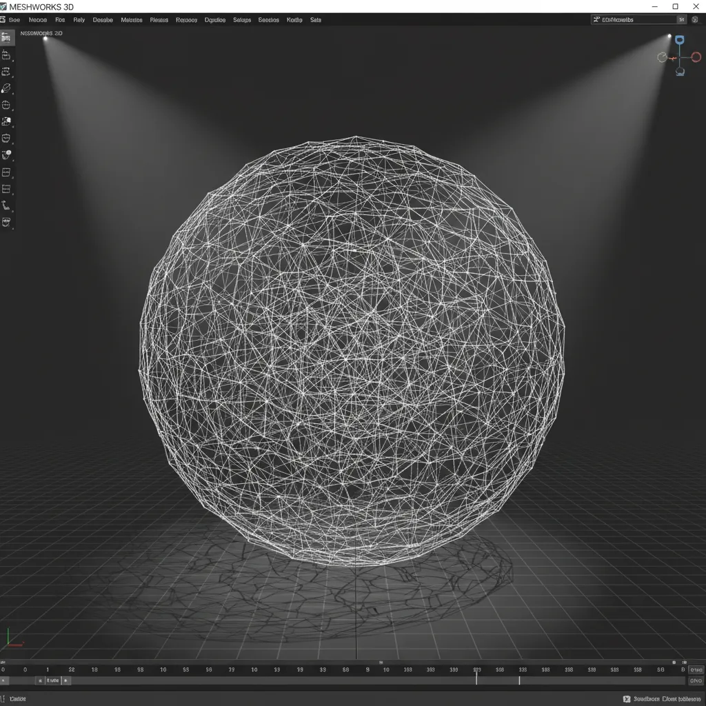 Extremely dense 3D mesh demonstrating high polygon count causing performance issues