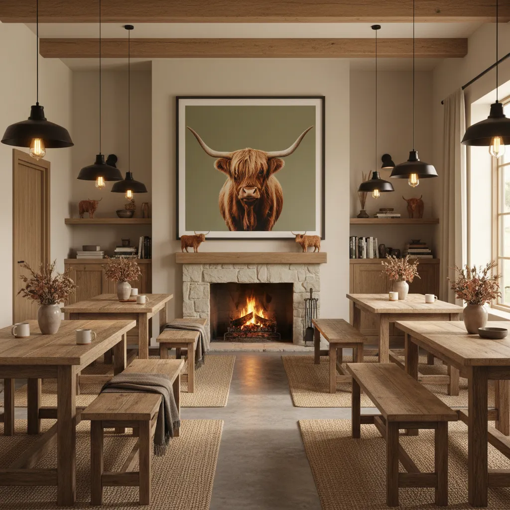 How Businesses Use Highland Cow Decor