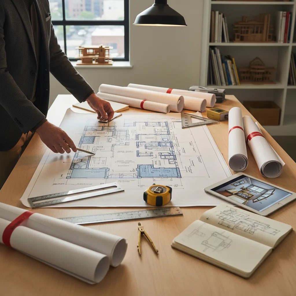 Historic home renovation floor plan layout planning for a craftsman house