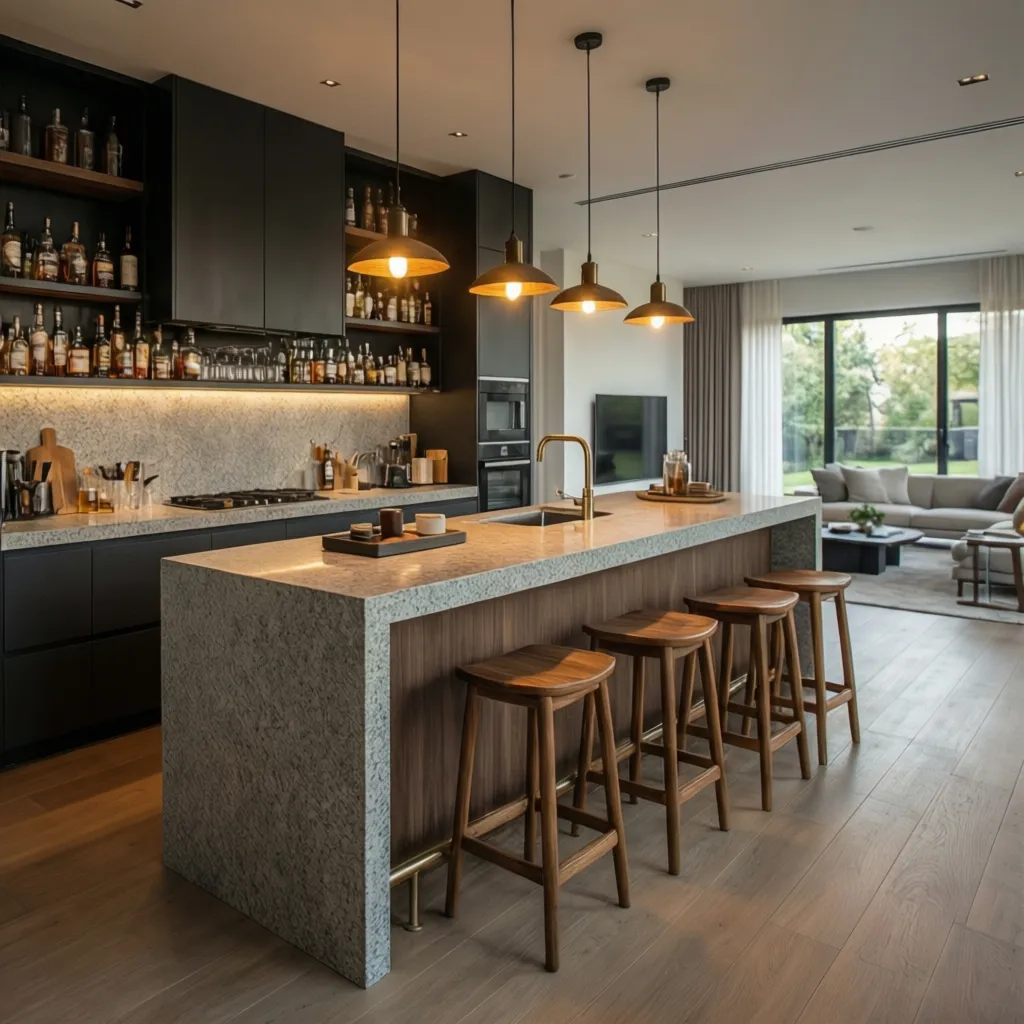 Diseño de barra de bar para casa: guía práctica