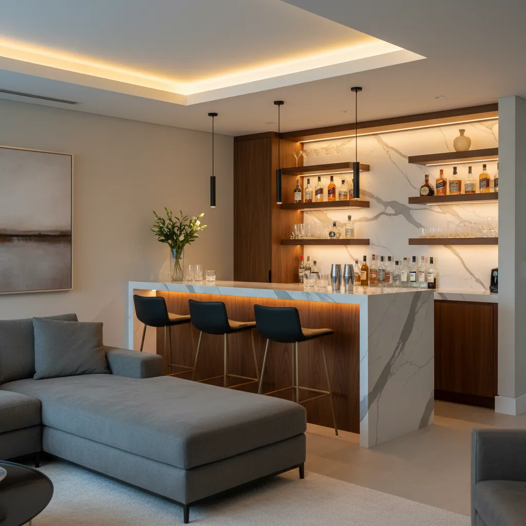 Diseño de interiores: bares en casa