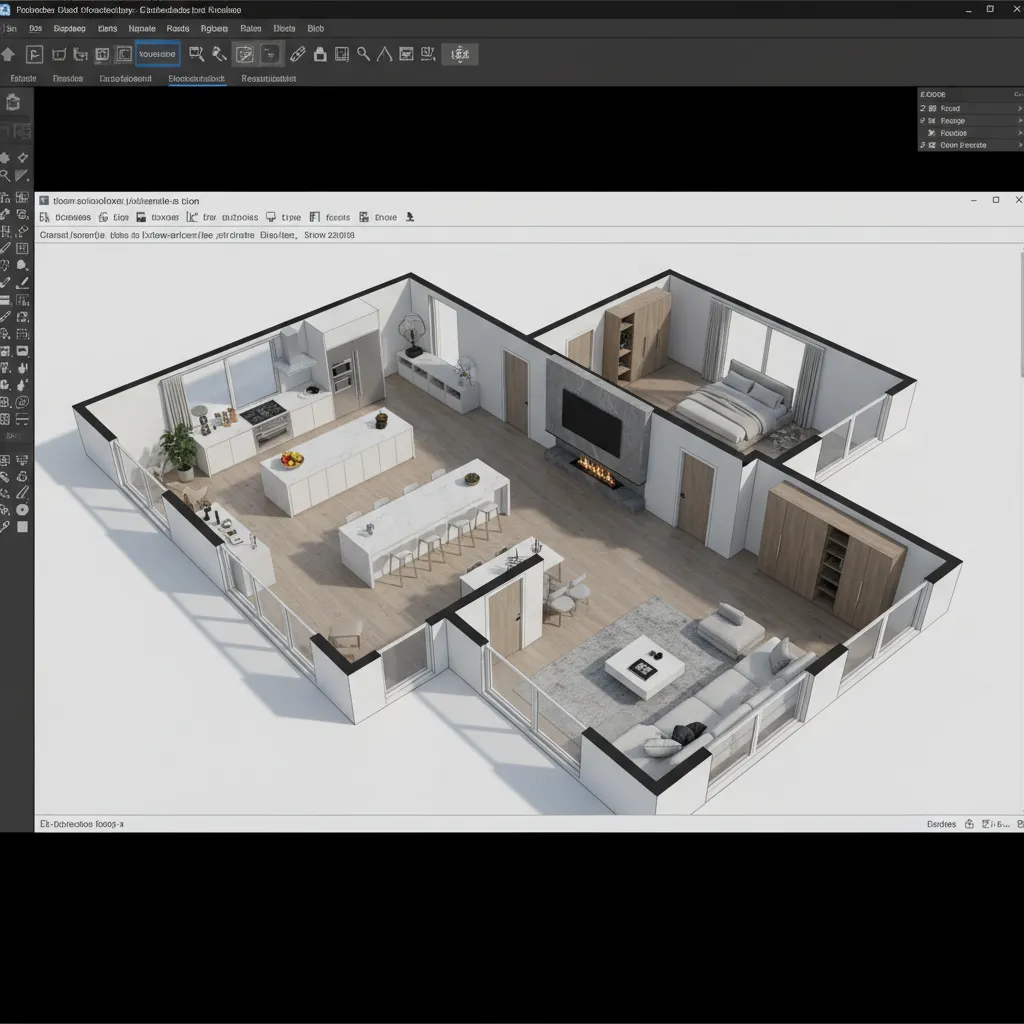 Detailed 3D digital home model used for renovation planning