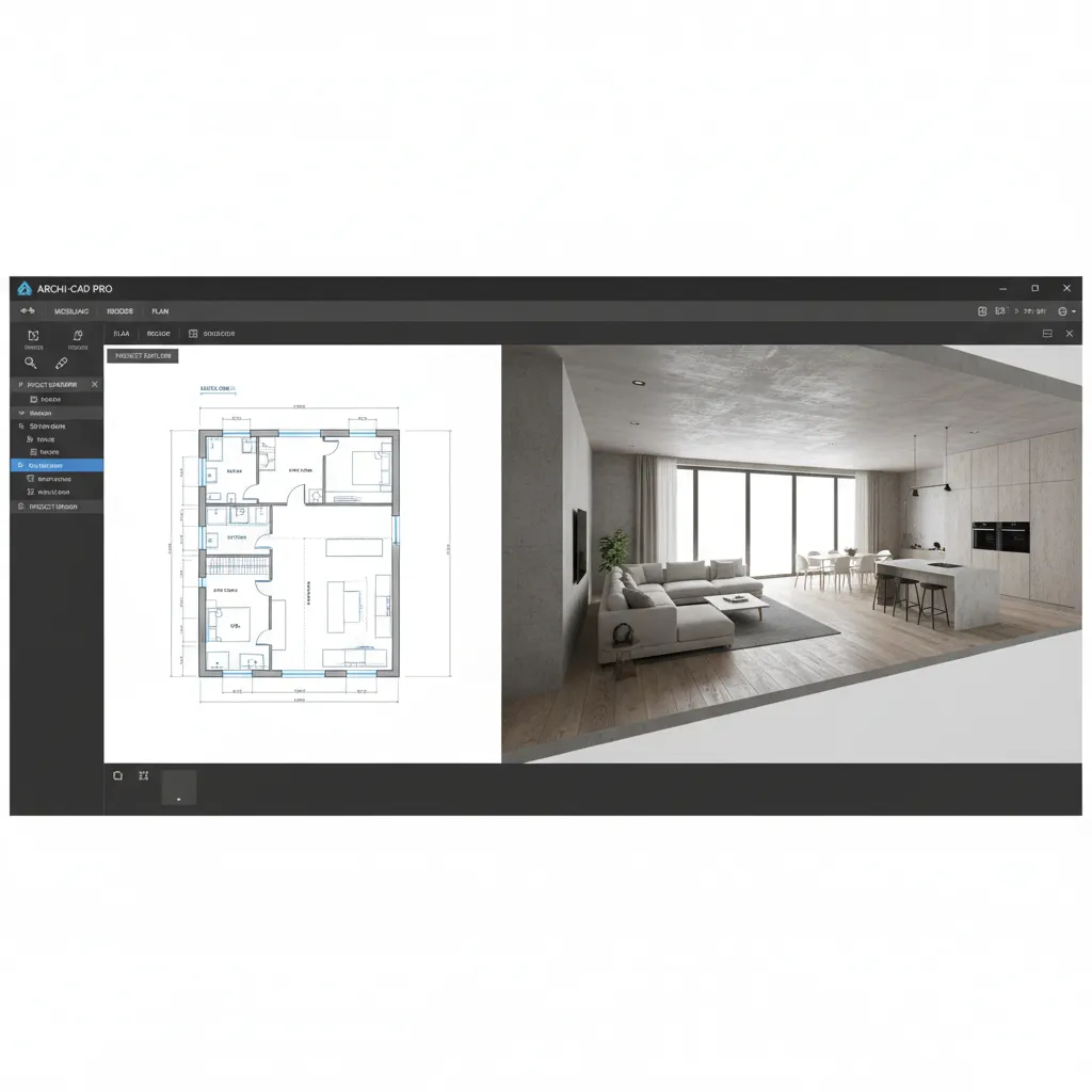 mô hình nhà 3D được tạo bằng phần mềm thiết kế kiến trúc