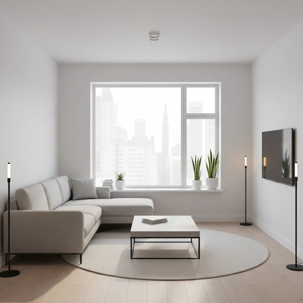 3D room layout generated by home design software