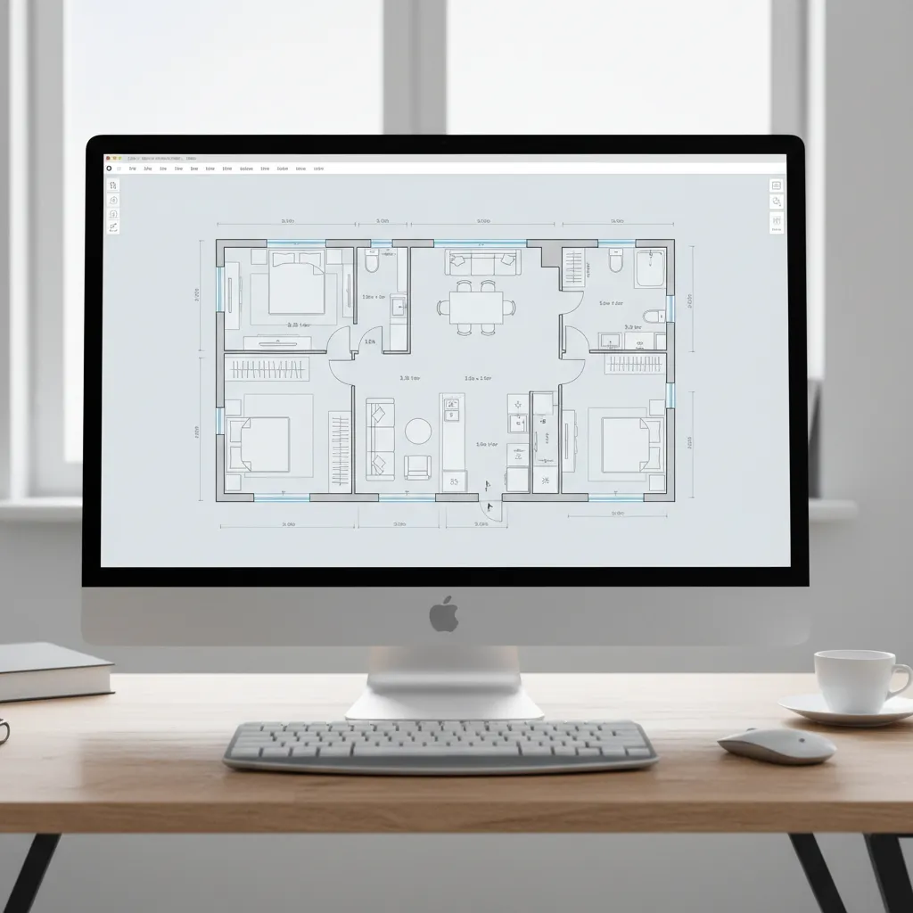 digital floor plan layout created with home design software
