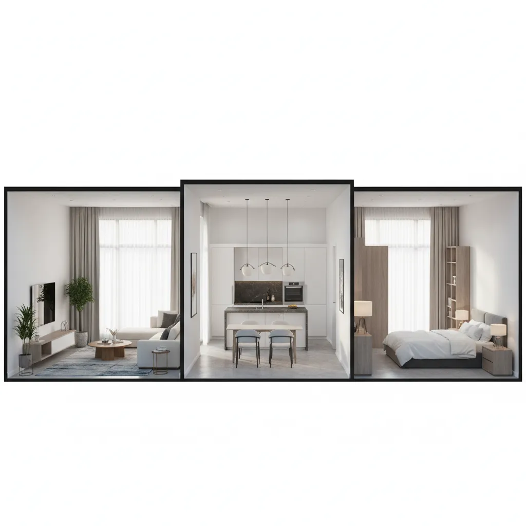 3D visualization of home layout created using floor plan software