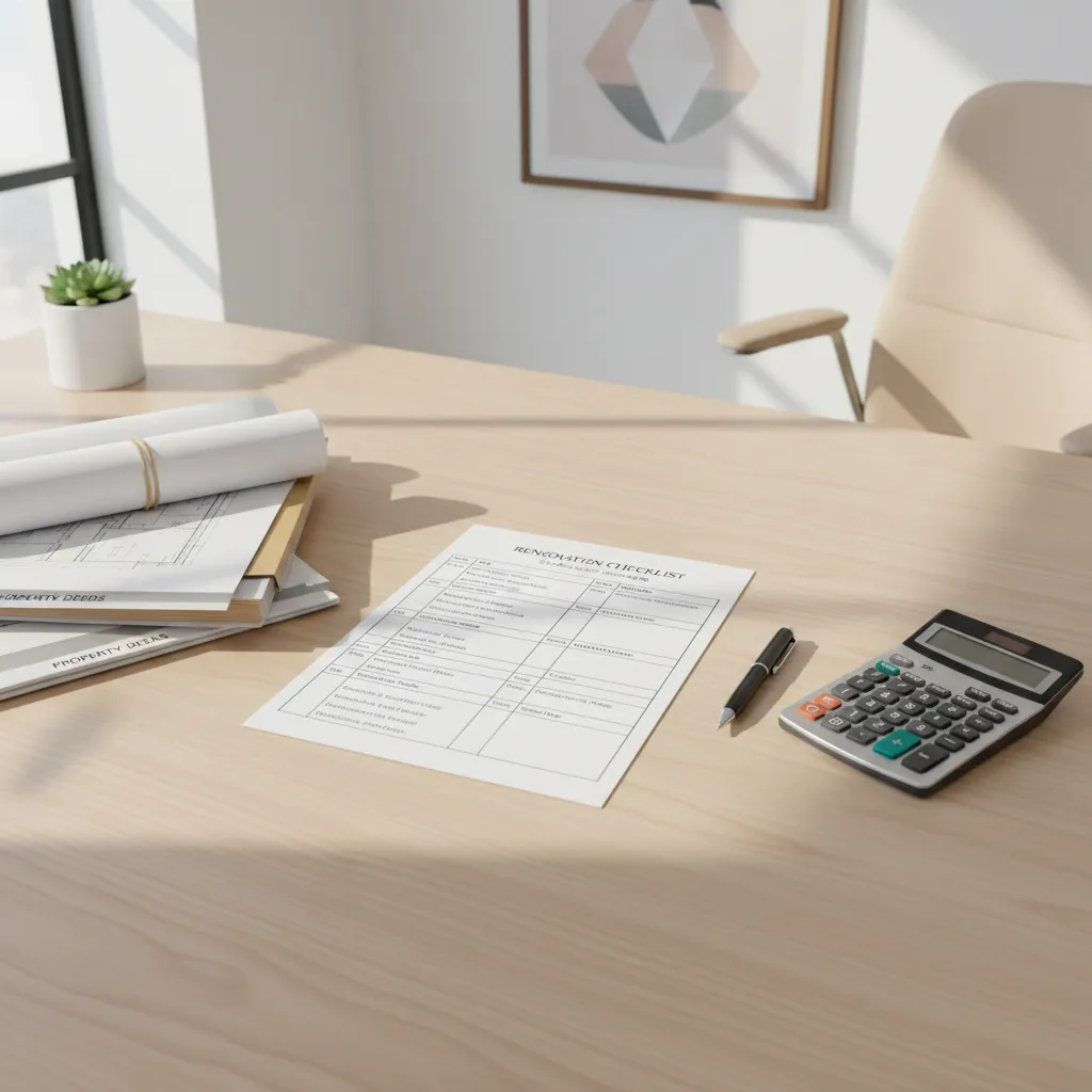 documents and checklist for home renovation grant paperwork