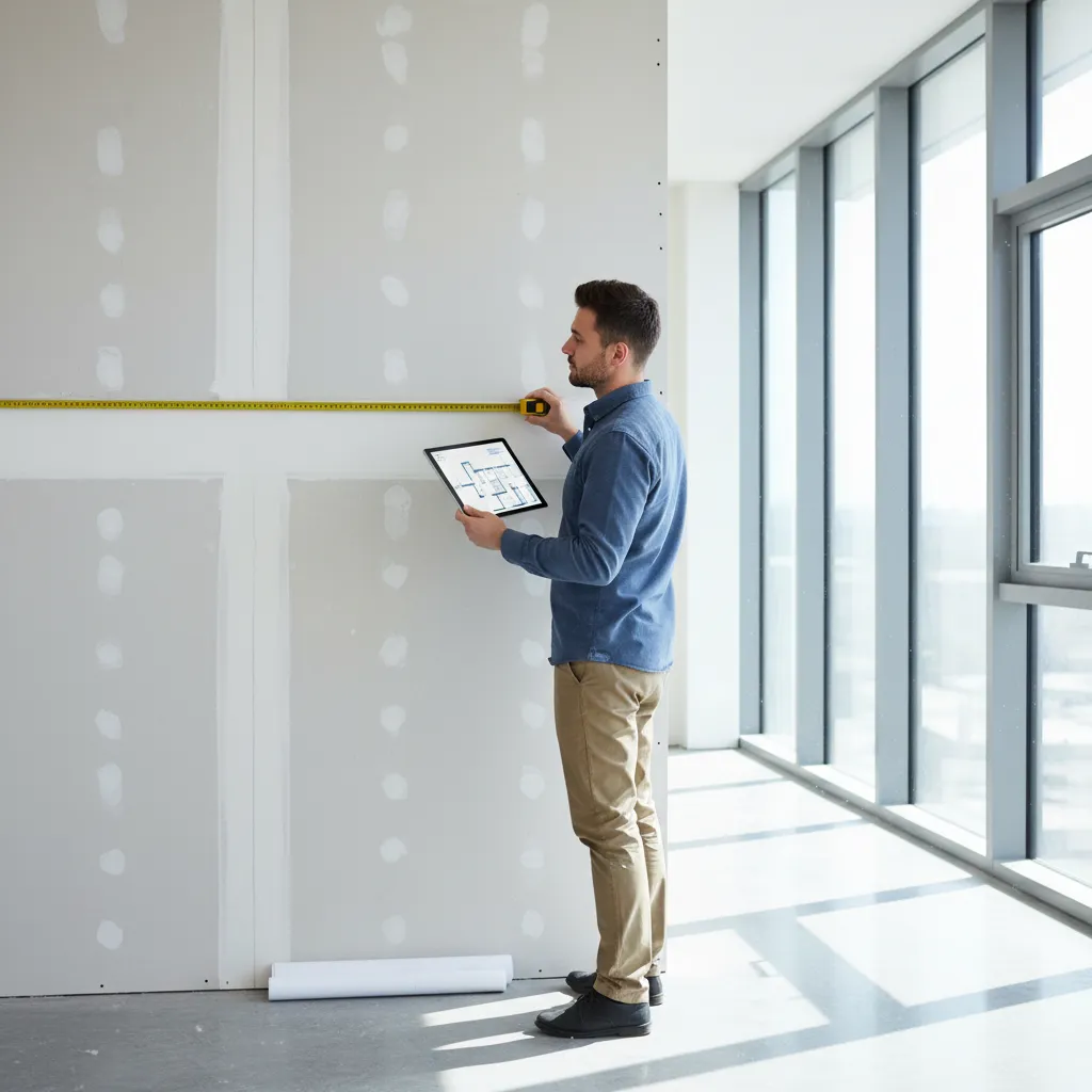 measuring room dimensions while planning renovation layout