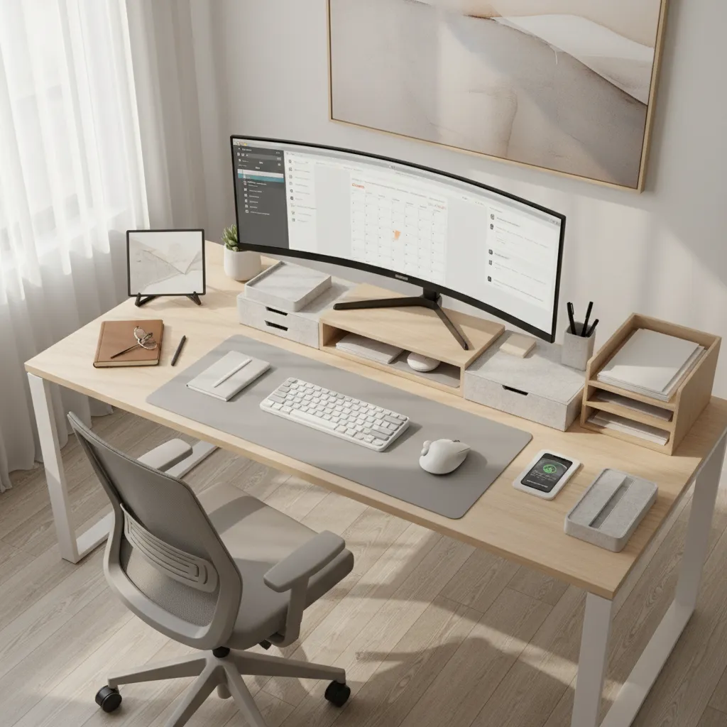 Optimizing Desk Layout for Focus and Efficiency