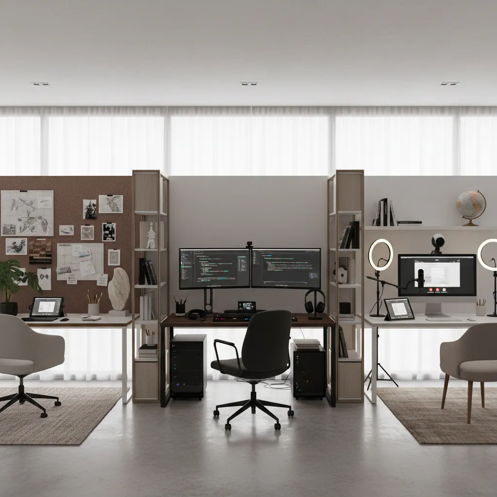 Home Office Setup Ideas for Different Professions: Practical workspace design ideas tailored for designers, developers, teachers, and remote professionals