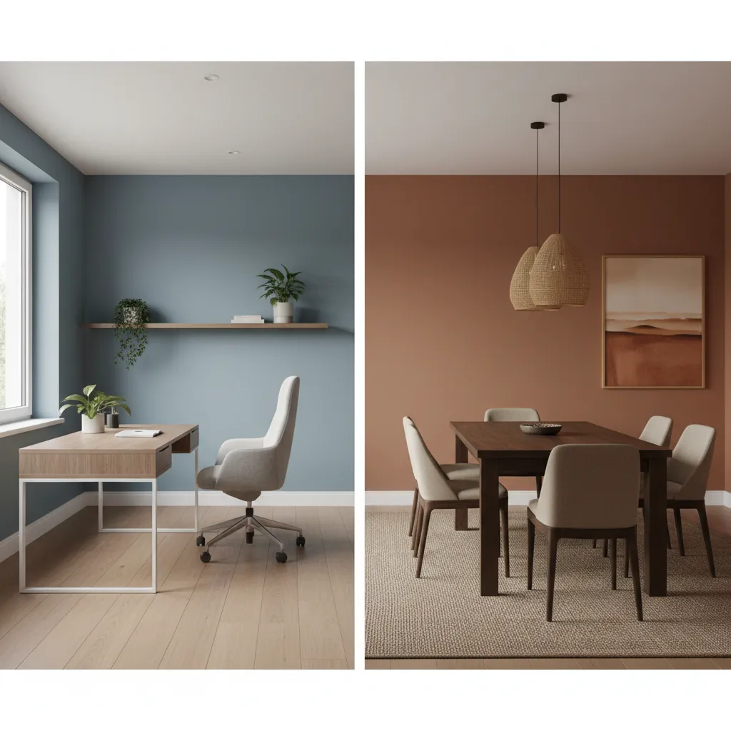 Best Paint Colors for Home Offices vs Dining Rooms: Key Differences and Design Strategies